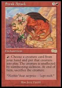 Sneak Attack - Urza's Saga (Rare) [USG-218]