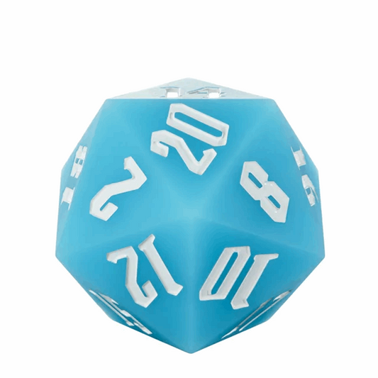 Jester's Bounce | 55mm Luminous D20 Silicone | Blue