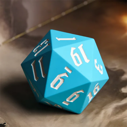 Jester's Bounce | D20 Silicone | Sky Blue