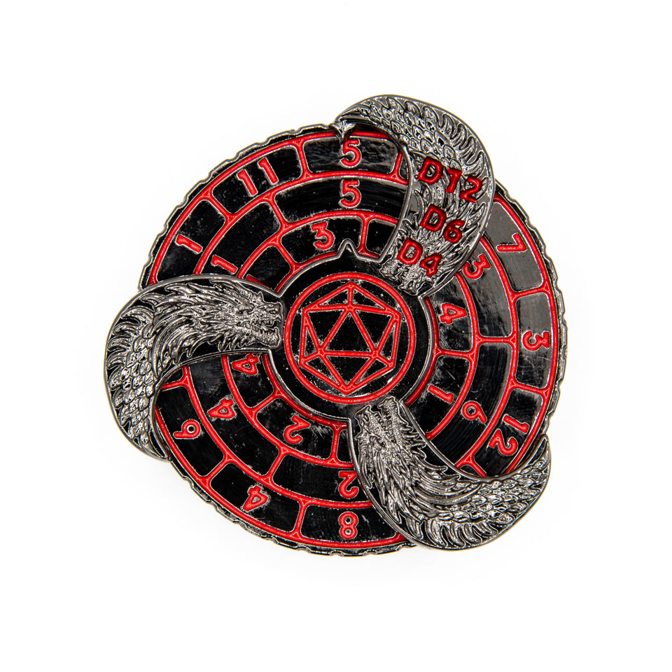 Prophecy Wheel | Dice Spinner | Black & Red