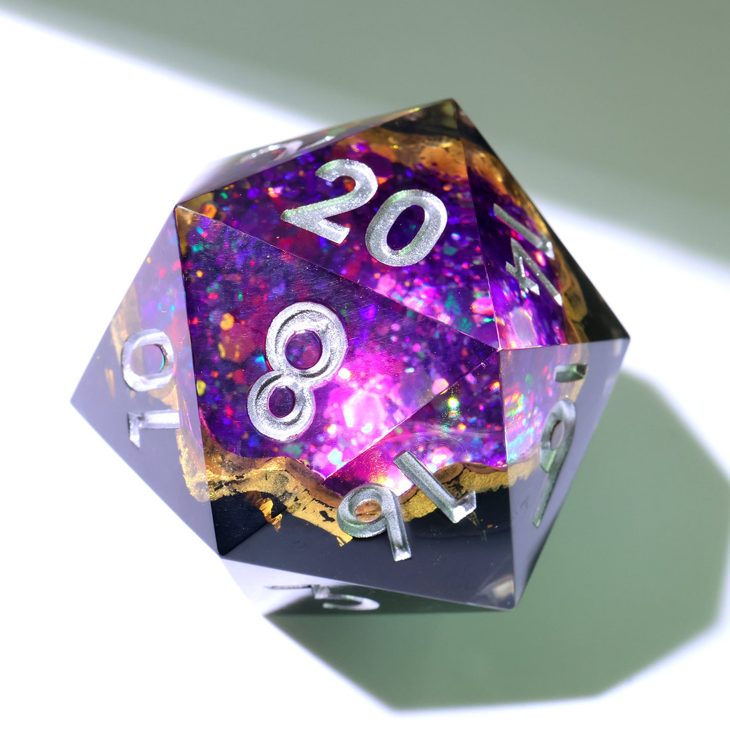 Regal Relic | 33mm D20 | Oversized Geode Dice