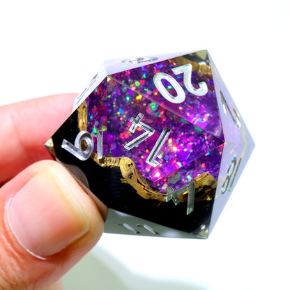 Regal Relic | 33mm D20 | Oversized Geode Dice