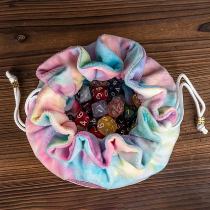 Velvet Vault | Super-Soft Large Dice Bag | Rainbow