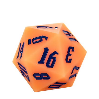 Jester's Bounce | 55mm Luminous D20 Silicone | Orange