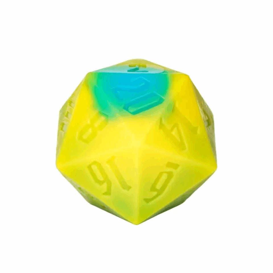 Critical Cleanse | 55mm D20 Soap | Yellow & Blue