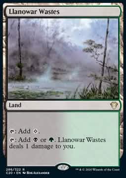 Llanowar Wastes - Commander: Ikoria (Rare) [C20-286]