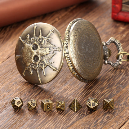 Death's Keeper | Pocket Watch Case | Ancient Gold