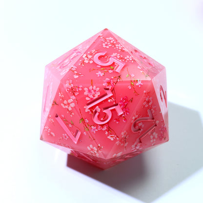 Candied Blossom | 50mm D20 | Oversized Art Core Dice