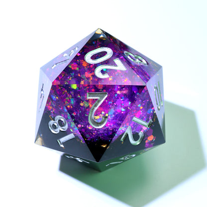 Regal Relic | 50mm D20 | Oversized Geode Dice