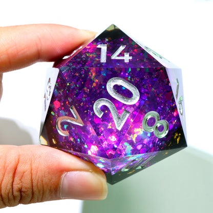 Regal Relic | 50mm D20 | Oversized Geode Dice