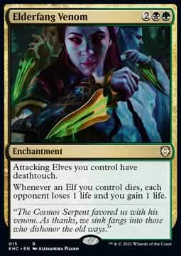 Elderfang Venom - Commander: Kaldheim (Rare) [KHC-15]
