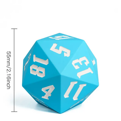 Jester's Bounce | D20 Silicone | Sky Blue