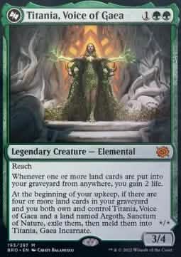 Titania, Voice of Gaea // Titania, Gaea Incarnate - The Brothers' War (Mythic) [BRO-193]