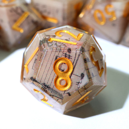 Sonnet of Thorns | Art Core Dice| 7 Piece Set