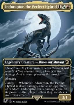 Indoraptor, the Perfect Hybrid (V.1) - Universes Beyond: Jurassic World Collection (Rare) [REX-15]