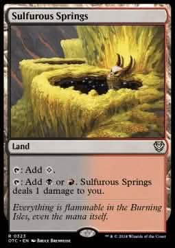 Sulfurous Springs - Commander: Outlaws of Thunder Junction (Rare) [OTC-323]