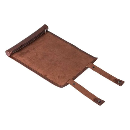 Scroll of Holding (Brown) | Vegan Leather Dice Mat