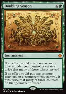 Doubling Season - Magic: The Gathering Foundations (Mythic) [FDN-216]