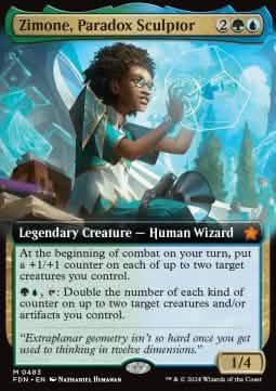 Zimone, Paradox Sculptor (V.3) - Magic: The Gathering Foundations: Extras (Mythic) [XFDN-483]