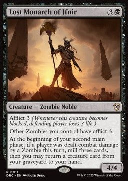 Lost Monarch of Ifnir - Commander: Aetherdrift (Rare) [DRC-11]