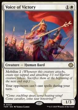 Voice of Victory - Tarkir: Dragonstorm (Rare) [TDM-33]