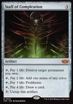 Staff of Compleation - Commander: Tarkir: Dragonstorm (Mythic) [TDC-326]