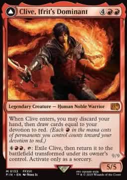 Clive, Ifrit's Dominant // Ifrit, Warden of Inferno - FINAL FANTASY (Mythic) [FIN-133]