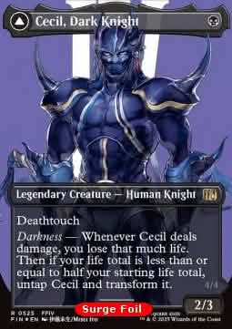 Cecil, Dark Knight // Cecil, Redeemed Paladin (V.3) - FINAL FANTASY: Extras (Rare) [XFIN-525]