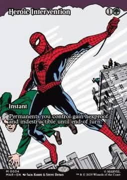 Heroic Intervention - Marvel's Spider-Man: Source Material Cards (Mythic) [MAR-34]