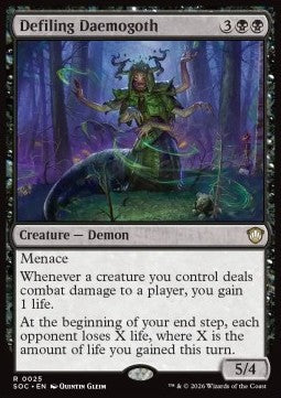 Defiling Daemogoth - Commander: Secrets of Strixhaven (Rare) [SOC-25]