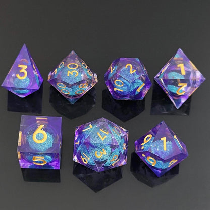 Arcane Rift Dnd Arcane Rift | Liquid Core Dice | Resin | 7 Piece Set – Tabletop Dominion
