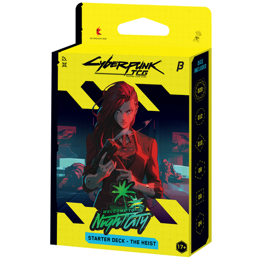 Cyberpunk TCG – Beta Starter Deck Display – The Heist