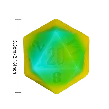 Critical Cleanse | 55mm D20 Soap | Yellow Green & Blue