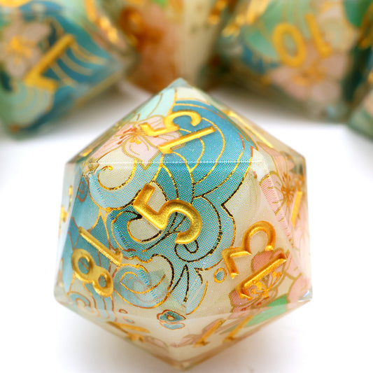 Emerald Tide | Art Core Dice | 7 Piece Set