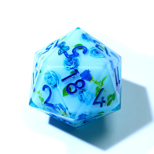 Enchanted China | 50mm D20 | Oversized Art Core Dice