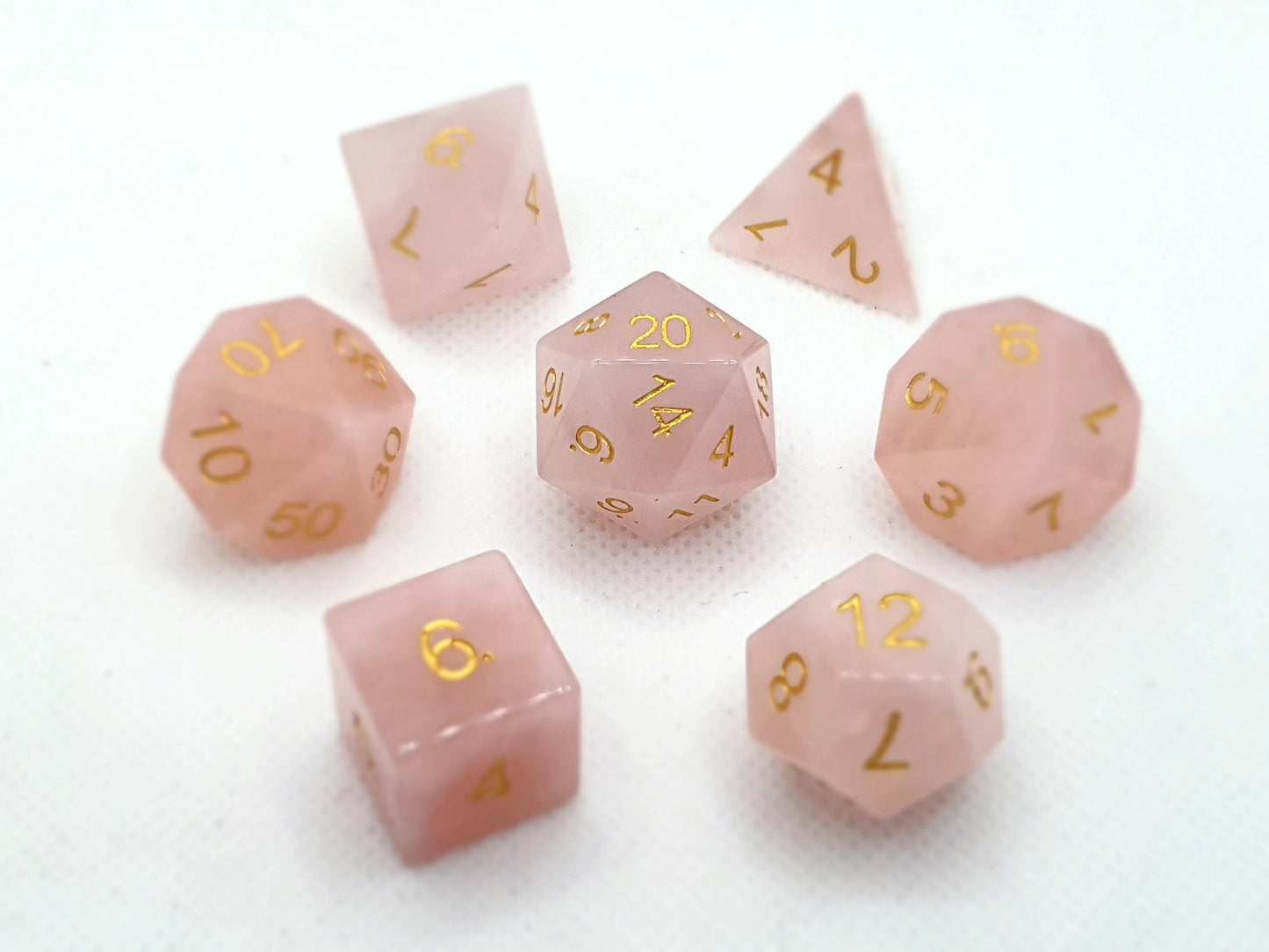 Rose Quartz | Natural Gemstone | 7 Piece Set