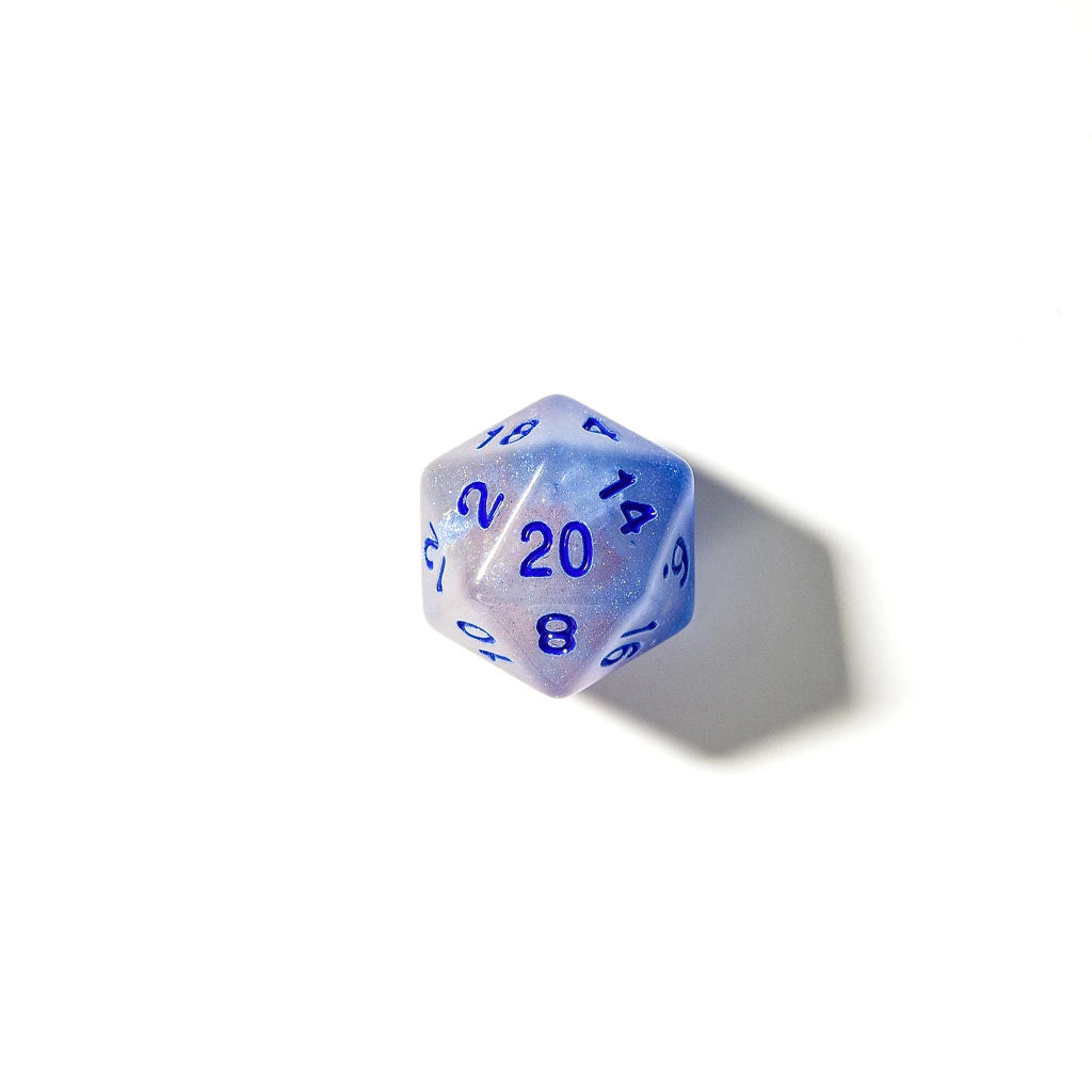 Spectral Light (Glow in the Dark) | Acrylic Dice | 7 Piece Set