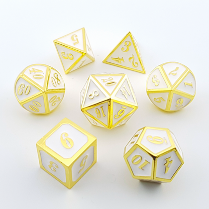 Pure Noble | Solid Metal Dice | 7 piece Set