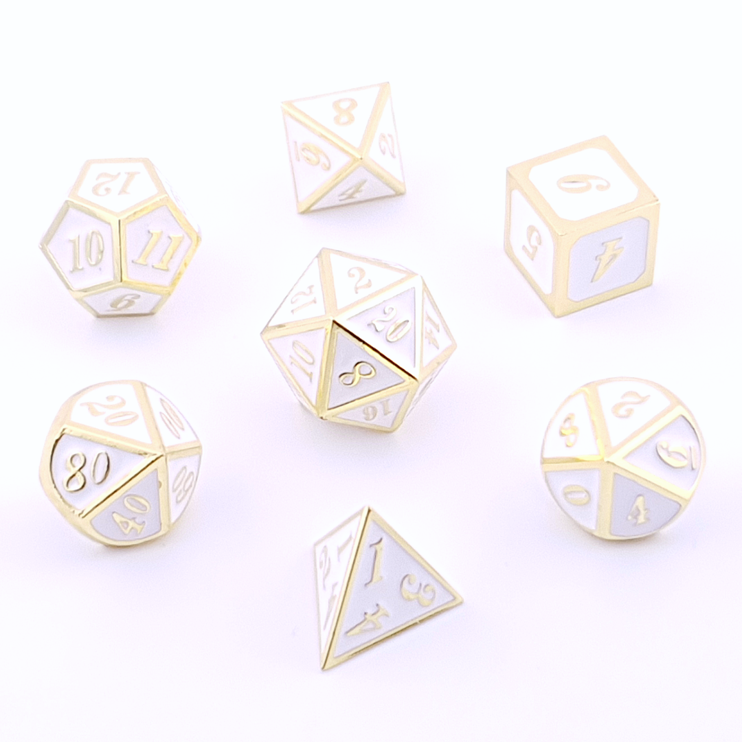 Pure Noble – metal DnD dice set – Tabletop Dominion