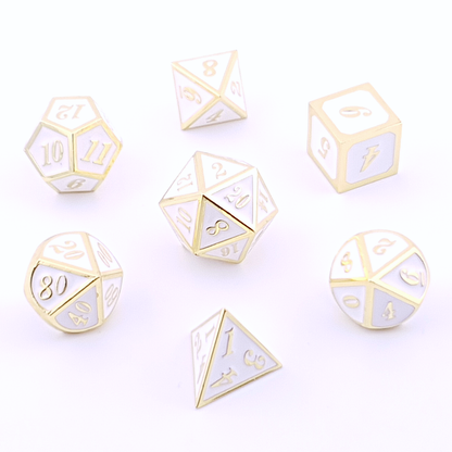 Pure Noble – metal DnD dice set – Tabletop Dominion