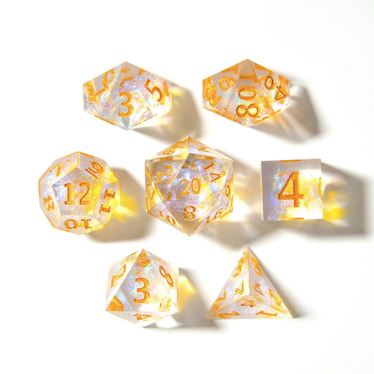 Lightbringer | Sharp Edge Dice | 7 Piece Set