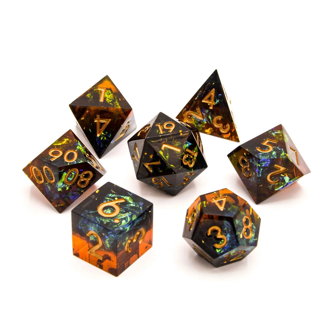 Archer's Dream | Sharp Edge Dice | 7 Piece Set