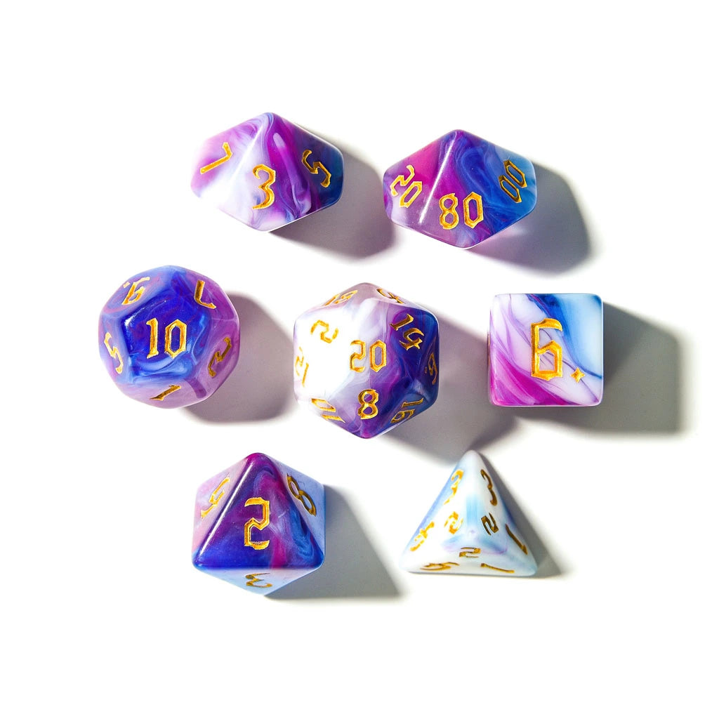 Ethereal Wave | Acrylic Dice | 7 Piece Set