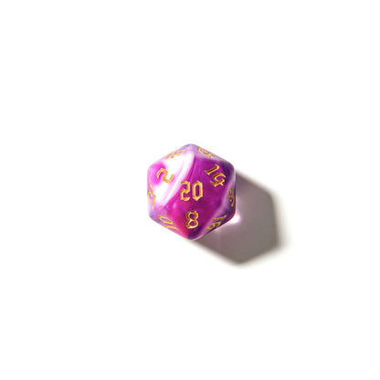 Sugarplum Swirl | Acrylic Dice | 7 Piece Set