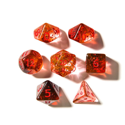 Mortal Wounds | Acrylic Dice | 7 Piece Set