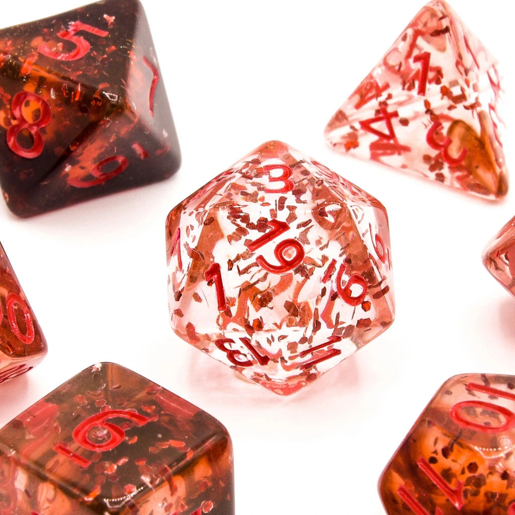 Mortal Wounds | Acrylic Dice | 7 Piece Set