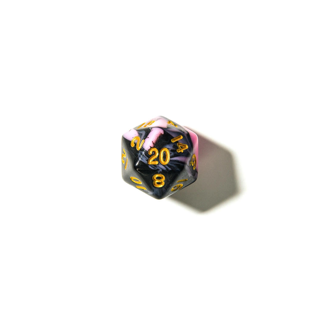 Bubblegum Midnight | Acrylic Dice | 7 Piece Set