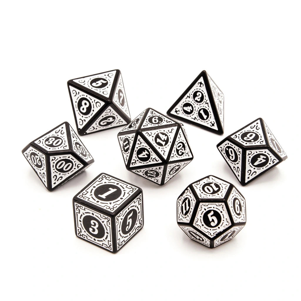 Runes of Twilight | Acrylic Dice | 7 Piece Set