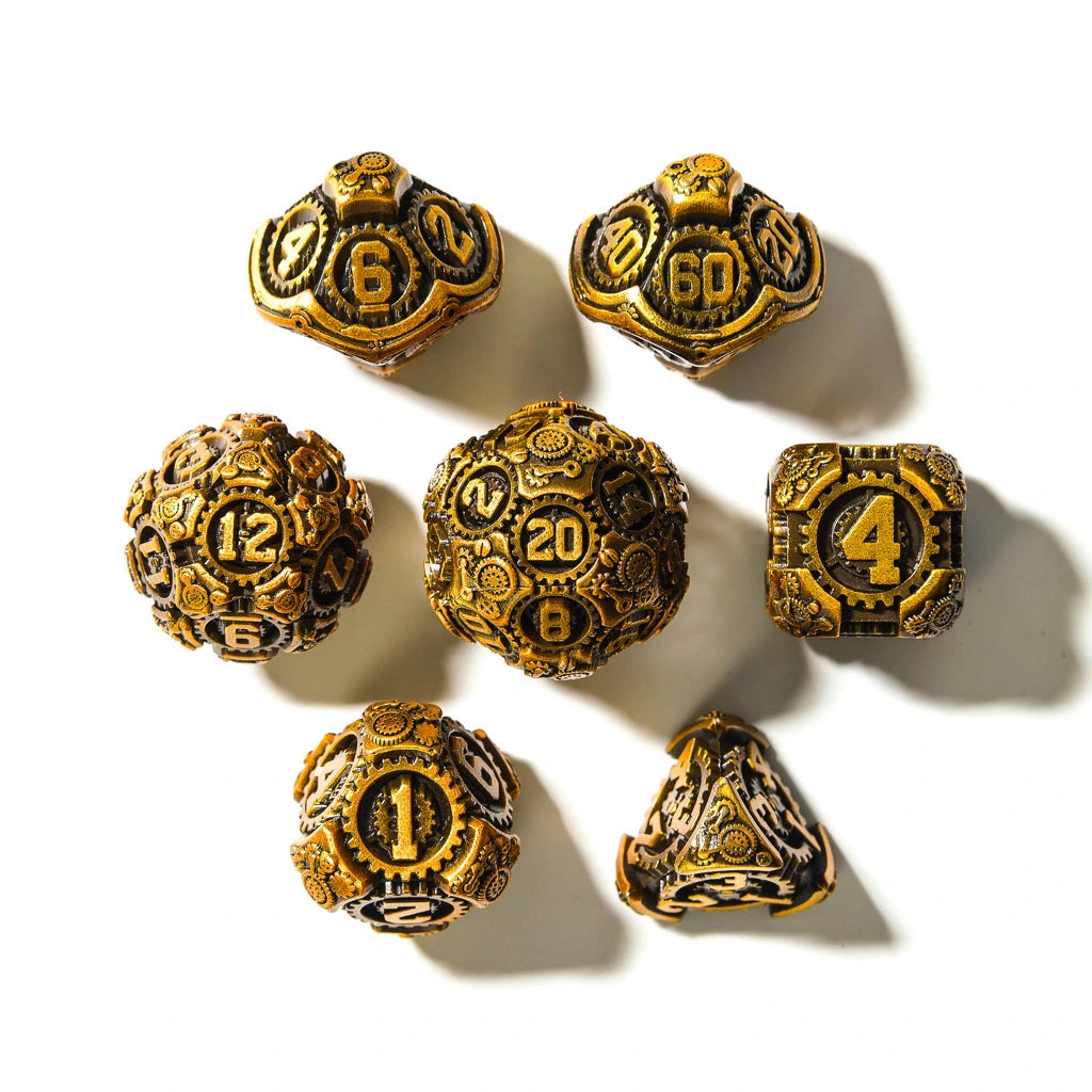 Gilded Machinations | Solid Metal | 7 Piece Set