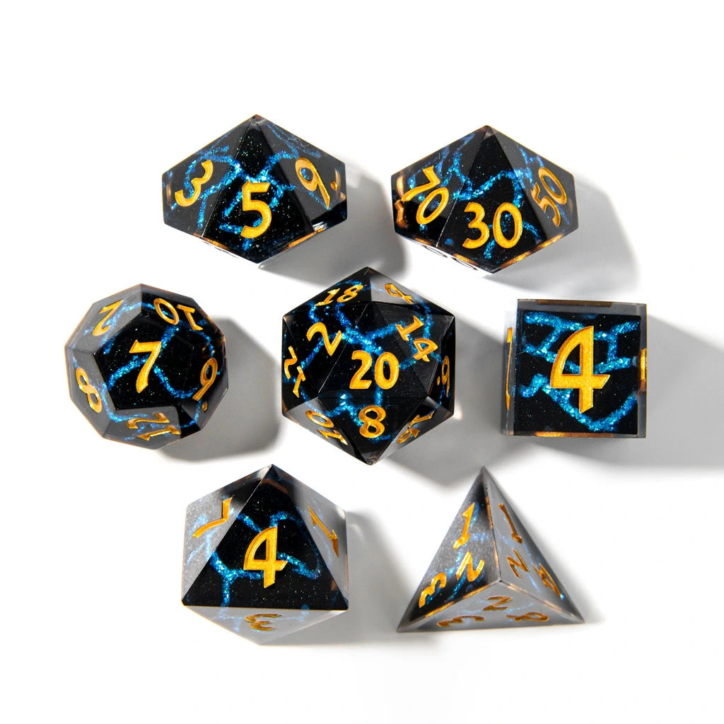 Cosmic Fracture | Art Core Dice| 7 Piece Set